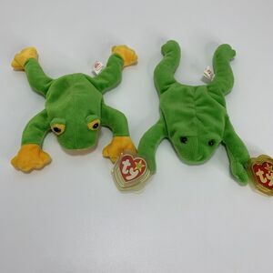 TY Beanie Babies 1993 Legs and 1997 Smoochy With Tag And Tush Tag